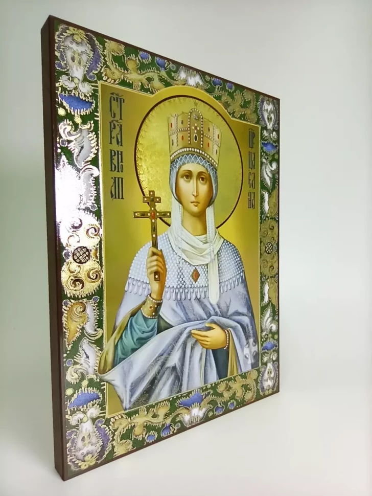 Икона святая равноапостольная царица Елена 13*16 см