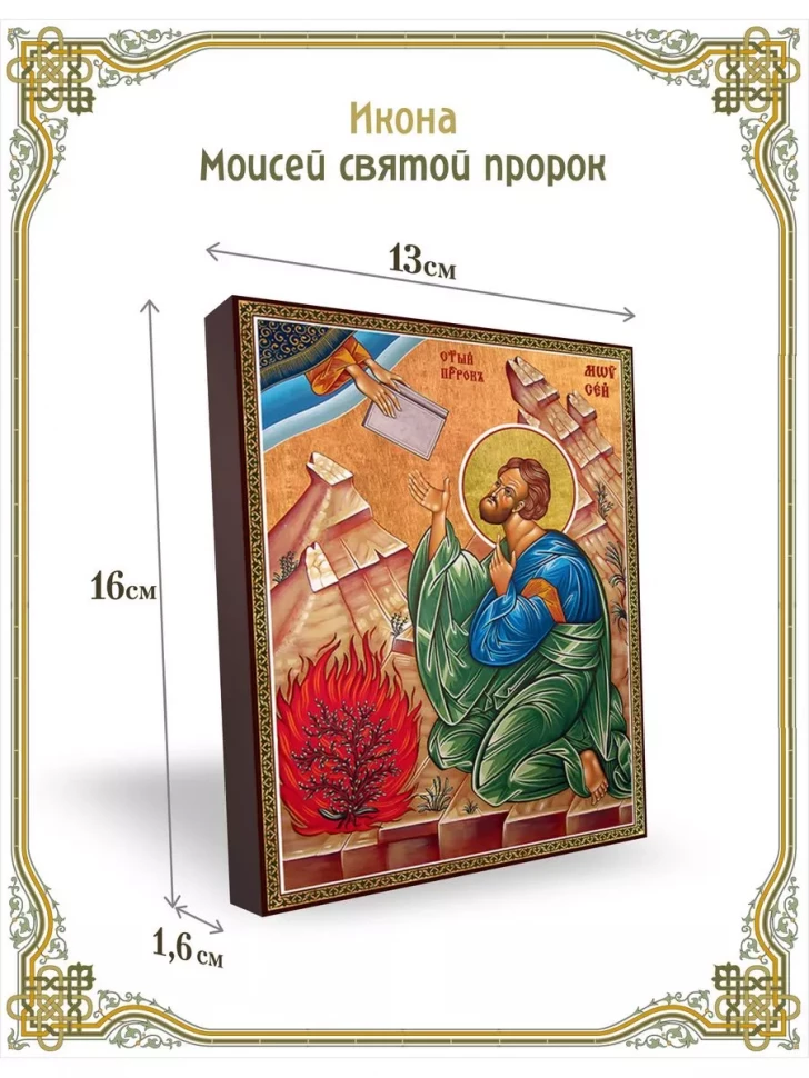 Икона Моисей святой пророк в киоте