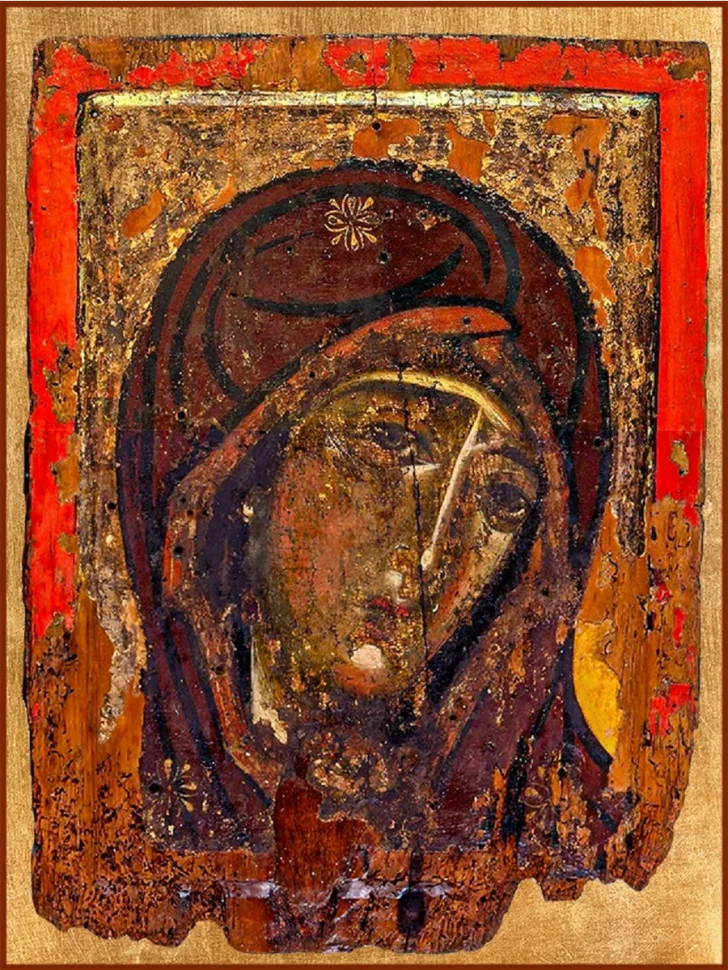 Икона Божией Матери «Дискос» («Зерцало») 18*24 см
