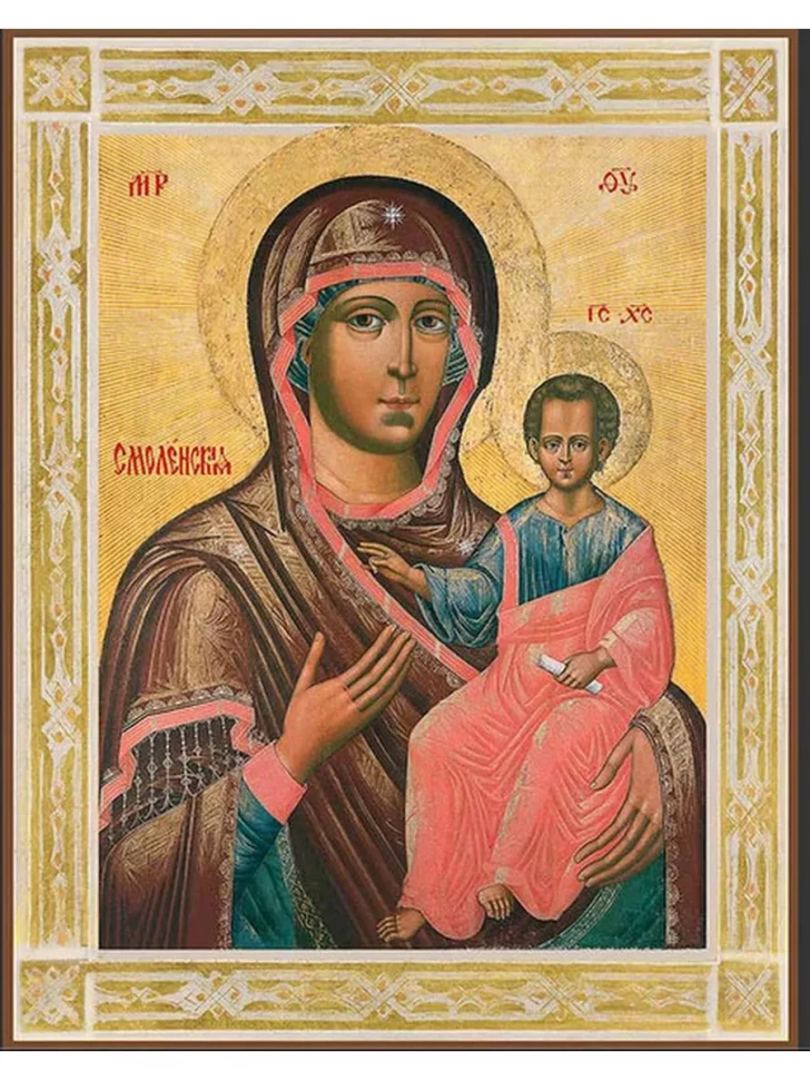 Икона Божией Матери Смоленская в киоте
