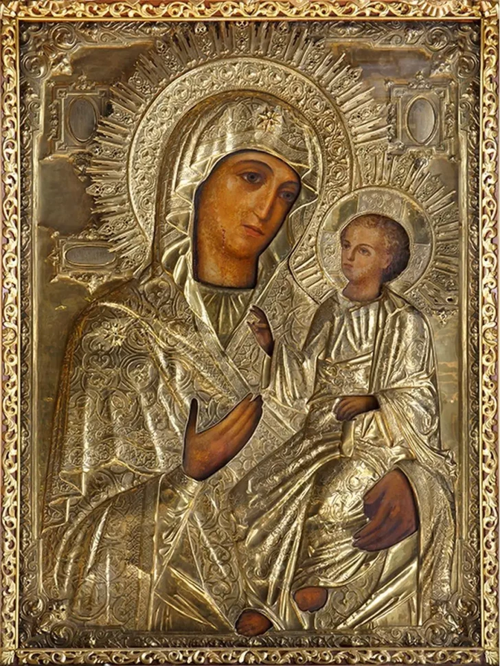 Икона Иверская Богоматерь 9*10 см
