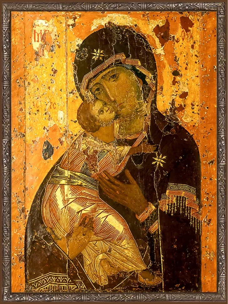 Икона Богоматерь Владимирская (Андрей Рублев) 13*16 см
