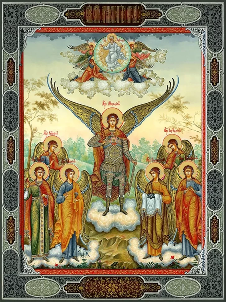 Икона собор Архистратига Михаила в киоте
